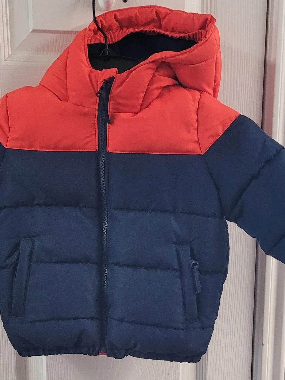 The Children's Place Navy And Orange 2 Pc Snow Suit. NWOT